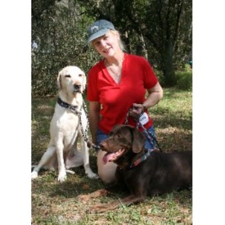 Me with my Labs at a recent AKC Agility trial
