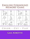 English Foxhound Memory Game: Color - Cut - Play