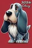 2026 Diary: Basset Bleu De Gascogne Dog: A5 Week to View Dated from Jan 2026 to Dec 2026 | Weekly Planner Agenda Personal Organiser