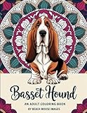 Basset Hounds: a coloring book for adults