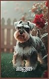 Pocket Calendar 2026-2027 for Purse: Small 2 Year Monthly Planner from January 2026 to December 2027 with Holidays, Miniature Schnauzer Dog Cover Design