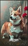 Pocket Calendar 2026-2027 for Purse: Small 2 Year Monthly Planner from January 2026 to December 2027 with Holidays, Pembroke Welsh Corgi Dog Cover Design