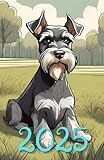 Planner 2024, 2025, 2026 Miniature Schnauzer: 378-page Calendar for every day of the year, including every hour with extra montly and yearly page with dogs Miniature Schnauzer