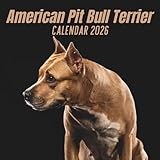 American Pit Bull Terrier Calendar 2026: 12 Months Organizer From January to December