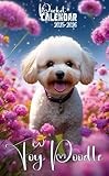 Toy Poodle Pocket Calendar 2025-2026: Small 2-Year Monthly Planner For Purse