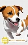 Pocket Calendar 2024 - 2026: Three-Year Monthly Planner for Purse , 36 Months from January 2024 to December 2026 | Jack Russell Terrier | Professional drawing