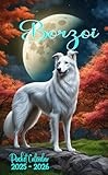 Borzoi Pocket Calendar 2025-2026: Small 2-Year Monthly Planner For Purse