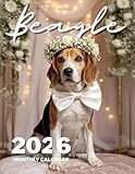 Beagle 2026 Calendar – 8.5 x 11 Inch Monthly Planner with Playful & Expressive Beagle Photos: 12 Months of Curious Eyes, Floppy Ears, and Happy Tails – Ideal for Home, Office, or Fridge Display