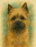 2026: Large Monthly Calendar Planner – Watercolor Cairn Terrier Dog