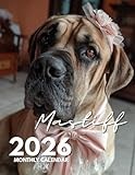 Mastiff 2026 Calendar – 8.5 x 11 Inch Monthly Planner with Majestic & Loyal Mastiff Photos: 12 Months of Gentle Strength, Noble Presence, and Quiet Devotion – Ideal for Home, Office, or Fridge Display