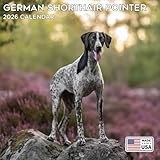2026 German Shorthaired Pointer Calendar - Dog Breed Wall Calendar - 12 x 24 Open - Thick No-Bleed Paper - 14 Month Planner Calendar Organizing & Planning