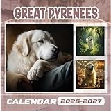 Great Pyrenees Calendar 2026-2027: 18 Month Planner To Keep You On Track from Sep 2026 to Dec 2027,Square 8.5 x 8.5 Inches Gift For Organizing & Planning