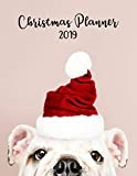 Christmas Planner 2019: Funny Cute Pug in Santa Hat Cover Christmas Shopping Tracker - Holiday Planner for Gifts, Cards, Party, Meals & More - Get Organized and Stay Stress Free