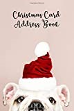 Christmas Card Address Book: Christmas Card List Tracker for Holiday Christmas Cards You Send and Receive with A-Z Sections - Funny Cute Pug in Santa Hat Christmas Cover