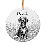 German Shorthaired Pointer Ceramic Ornament Christmas 2025, Personalized German Shorthaired Pointer Ornament Gift for Men Women, German Shorthaired Pointer Dog Ornament, Customized Name Dog Ornaments
