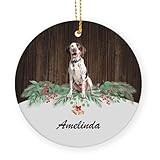 Sanwood German Shorthaired Pointer Christmas Ornament Gift for Women, German Shorthaired Pointer Dog Ornament Gift for German Shorthaired Pointer Lover