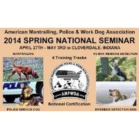 American Mantrailing, Police & Work Dog Association Greencastle Indiana Logo 