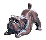 Land of Simple Treasures English Bulldog Figurine - Mans Best Friend Sculpture - Cute Resin Dog Statue - Paperweight Office Home Decor - Resin- 4 Inches