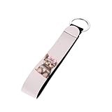 Tongluoye Yorkshire Terrier Dog Wristlet Keychain for Women Men Wrist Strap Lanyard With Smooth Key Ring and Premium Material Key Chain Wrist Lanyard Gifts for Daily Use Holidays Birthdays Pink