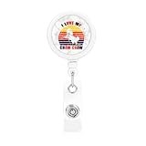 ZEKECE I Love My Chow Chow Retractable Badge Holder,ID Badge Reel with Reinforced Cord, Alligator Clip, Key Ring & Snap Strap for Office, Nurse, School, Work