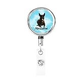 YVNUM Maligator - Belgian Shepherd - Malinois Heavy Duty Retractable Id Badge Holder with Clip, Lanyard, and Key Ring