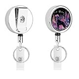 Irish Setter Dog Snowflakes Trees Cute Badge Holder Retractable Clip Reel Name Tag ID Card Holders with Key Ring