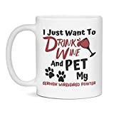 German Wirehaired Pointer Mug For German Wirehaired Pointer lover, 11-Ounce White
