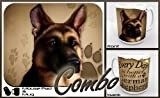 German Shepherd "for Dog Lovers Only" Mouse Pad and Mug Combo Set