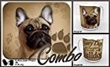 French Bulldog "for Dog Lovers Only" Mouse Pad and Mug Combo Set