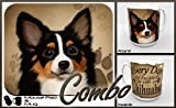 Chihuahua (black and tan) "for Dog Lovers Only" Mouse Pad and Mug Combo Set