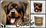 Rottweiler "for Dog Lovers Only" Mouse Pad and Mug Combo Set