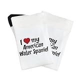 i love my american water spaniel sock for son