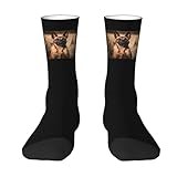Swpwab Warm Belgian Malinois Dogs Socks Comfort Breathable For Men Women