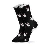 JHKKU Women's Bull Terrier Dog Socks Soft Cozy Novetly Casual Patterned Crew Socks, 1 Pair