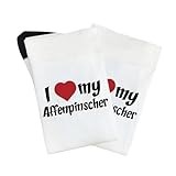 sunsetslove i love my affenpinscher sock for dad