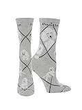 WHD White Poodle Socks (Gray, Medium)