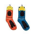 Foozys Unisex Crew Socks | Canine Large Dog Breed Novelty Sock (2 Pair) | Newfoundland