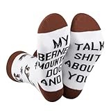 CENWA 1 Pair Bernese Mountain Dog Pet Lover Socks My Bernese Mountain Dog And I Talk Shit About You Socks Gift for Dog Lover (Bernese Mountain dog, Cotton)