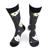 Urban Peacock Men's Novelty Fun Socks - Multiple Themes (Westie Dog - West Highland Terrier)