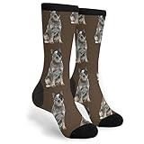 Packsjap Australian Cattle Dog Men & Women Casual Cool Cute Crazy Funny Athletic Sport Colorful Fancy Novelty Graphic Crew Tube Socks