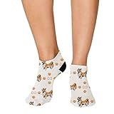No Show Socks Welsh Corgi Pembroke Dog Style B Polyester Ankle Socks Women & Men Crazy Fun Socks 1 Size