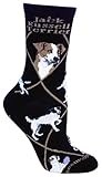 WHD Jack Russell Terrier Dog Black Large Cotton Socks