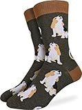 Good Luck Sock Men's Beagle Dog Socks, Adult, Shoe Size 7-12