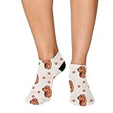 No Show Socks American Cocker Spaniel Dog Style D Polyester Ankle Socks Women & Men Crazy Fun Socks 1 Size