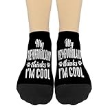 My Newfoundland Dog Thinks I'm Cool Pet Owner Dad Mom Mens Cotton Socks Men Socks