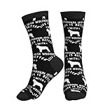 Pndlkeir Mid-Calf Life Is Better With A Irish Wolfhound Socks For Men Women Stylish Crew Socks