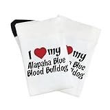 sunsetslove i love my alapaha blue blood bulldog half calf sock for him