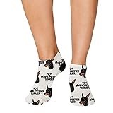 No Show Socks Toy Manchester Terrier Dog Style C Polyester Ankle Socks Women & Men Crazy Fun Socks 1 Size