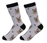E&S Pets Cairn Terrier Socks - Fun Unisex Socks - Crazy Pet Lover - Novelty Socks Funny Gifts for Dog Lovers - Cute Dog Pattern - Casual Crew Socks - One Size Fits most
