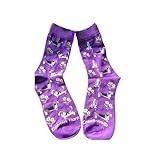 Golden Horn Creations Basset Hound Dog Puppy Ladies Novelty Fun Crew Socks Womens American Dog Breed Gift Present Holiday Stocking Stuffer Bassett